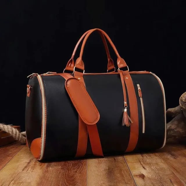 Versatile 60L Travel Duffel with Garment Organizer and Shoe Storage