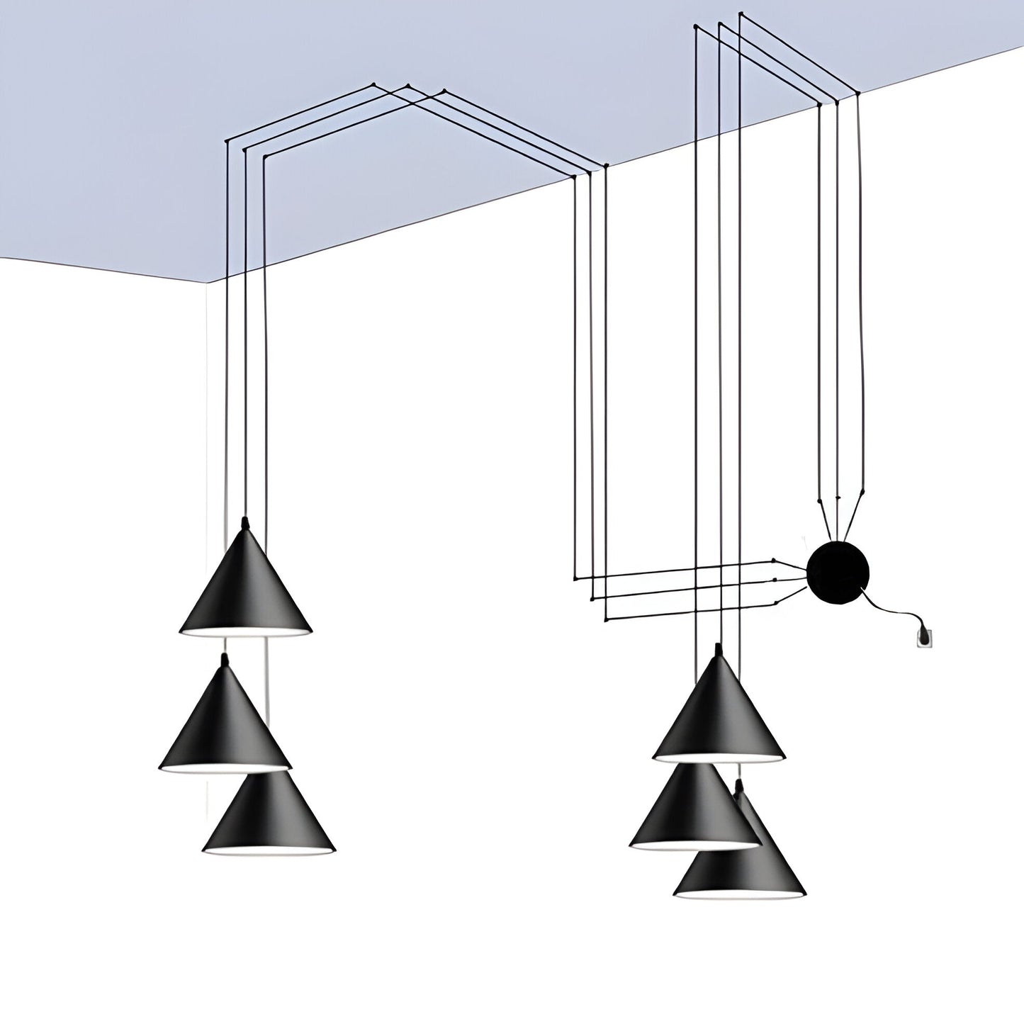 Sleek Black Hanging Light Fixture for Modern Spaces