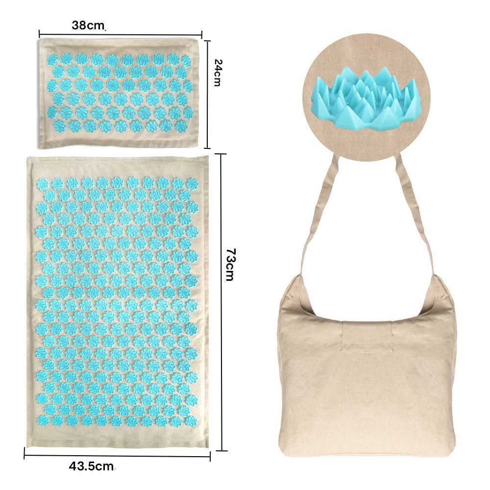 Acupressure Mat Set Cotton Cover & Foam Core