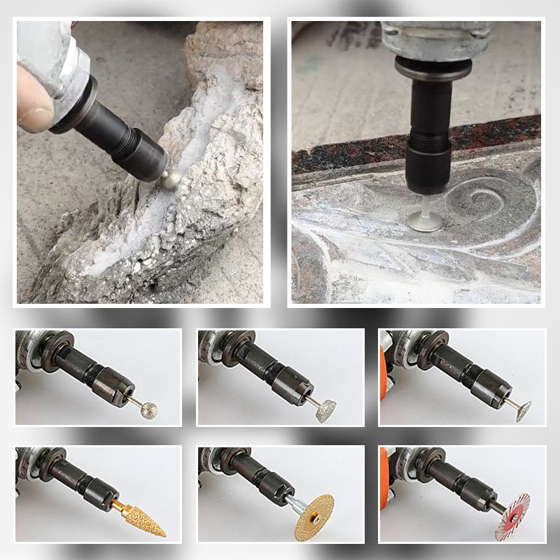 Angle Grinder Adapter Solid Metal Multifunctional 3mm & 6mm