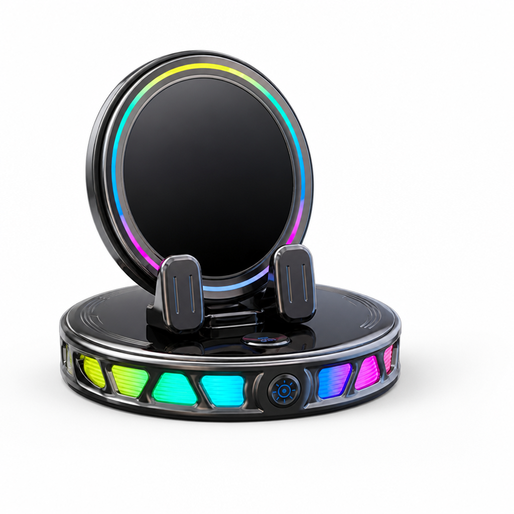 Automatic One-Hand RGB Car Phone Mount