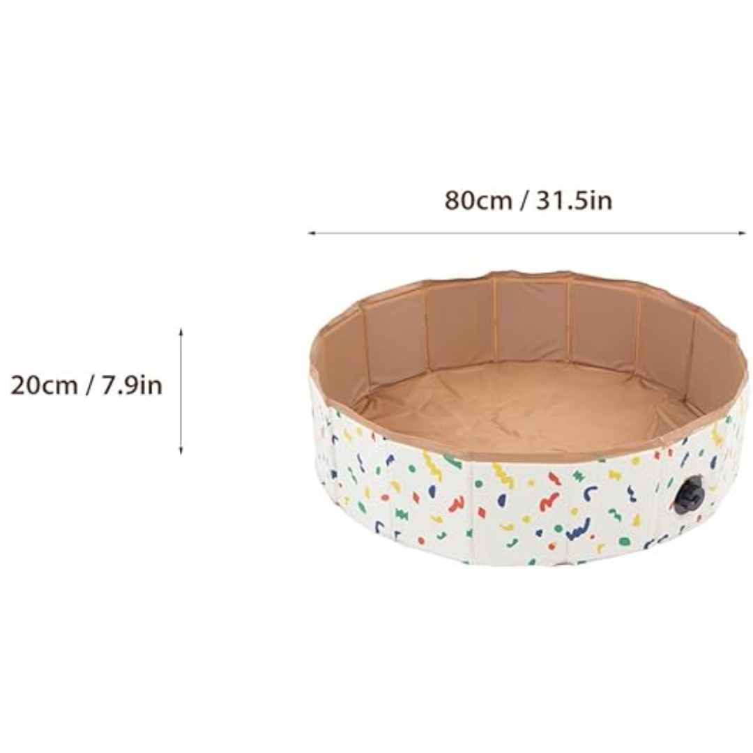 Baby Playpen Foldable Round 80 cm Waterproof & BPA-Free