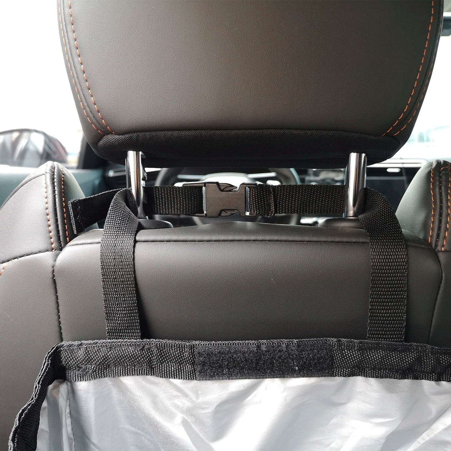 Backseat Organizer Mesh Pockets & Adjustable Straps