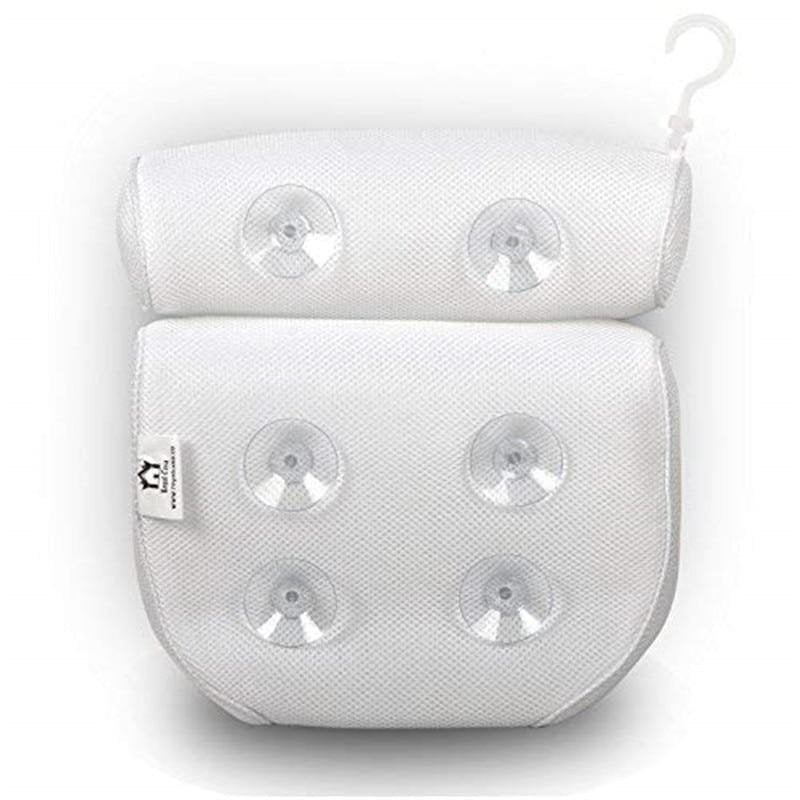 Bath Pillow Ergonomic Neck Support 3D Mesh & Quick-Dry