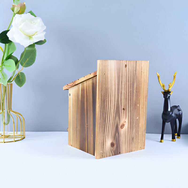 Birdhouse For Small Birds Natural Wood Ready To Use