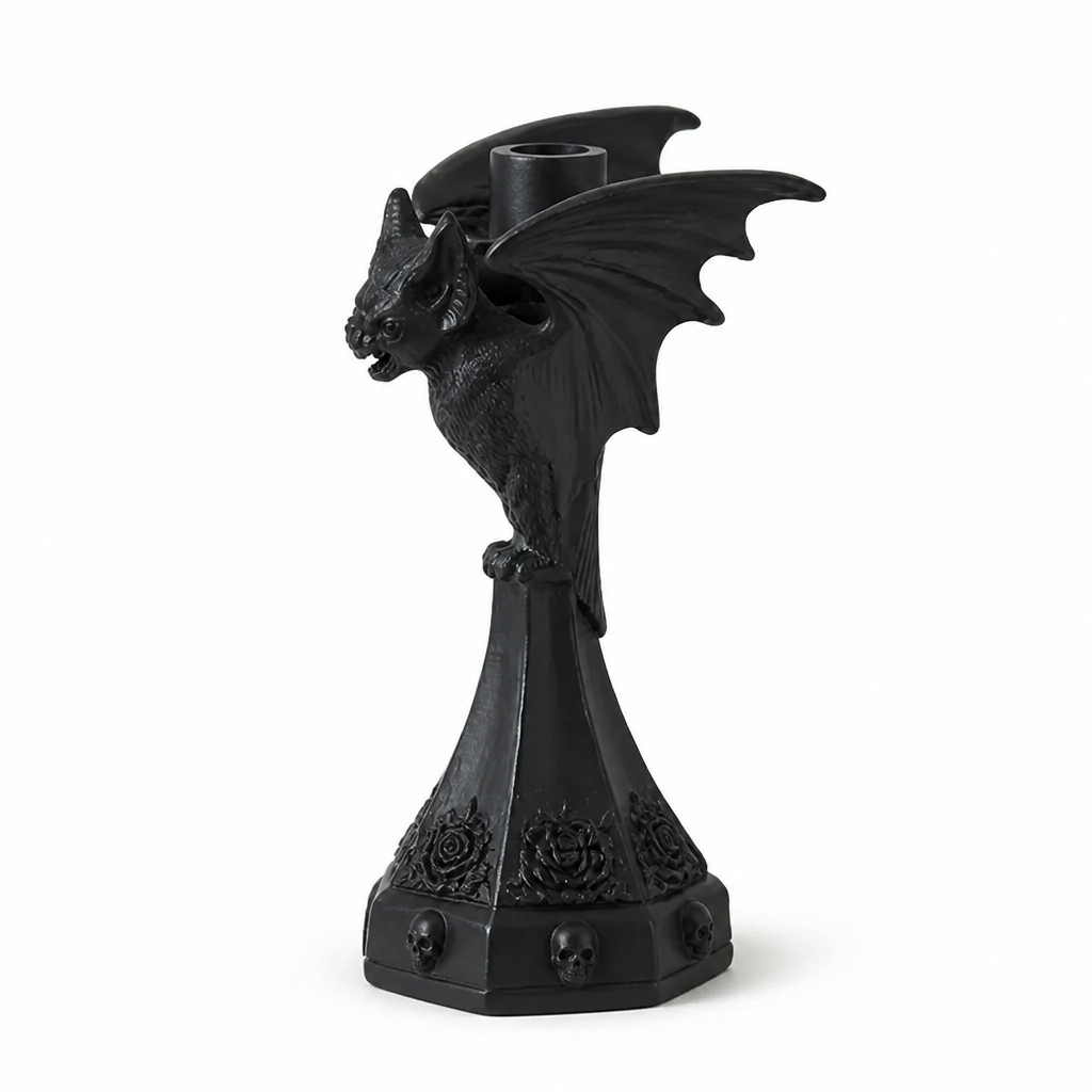 Candle Holder Gothic Animal Motif Resin Indoor & Outdoor