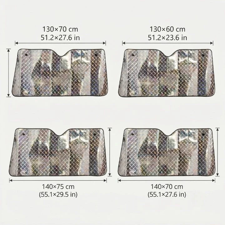 Car Sunshade Multilayer Reflective Universal Fit