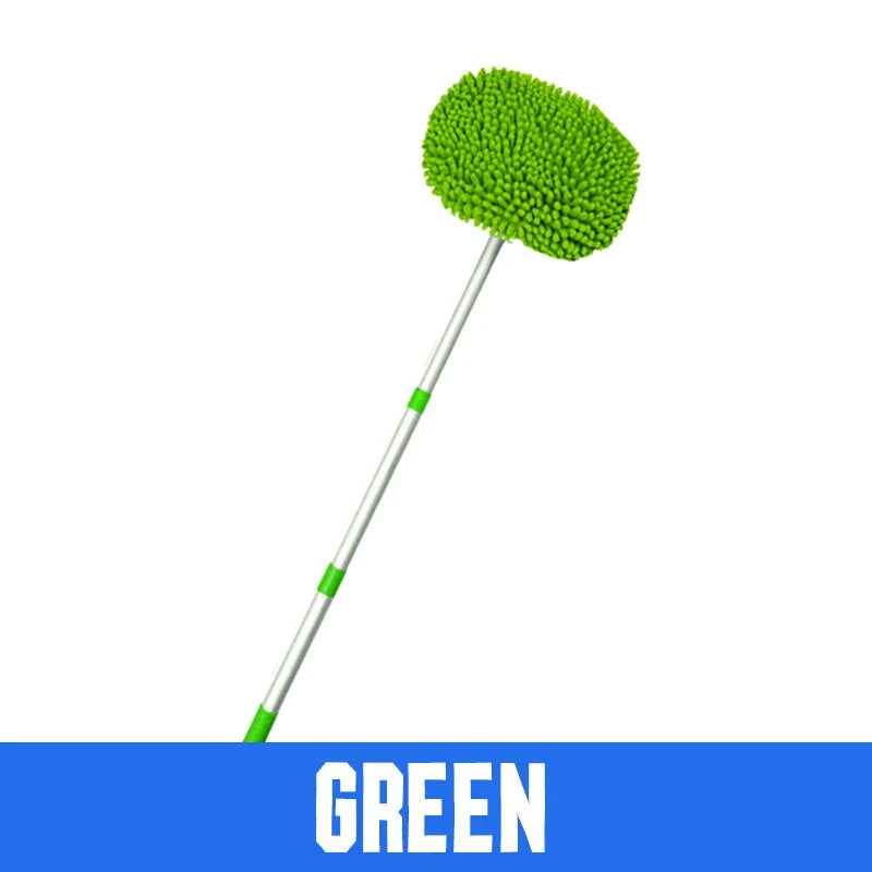 Car Wash Mop Telescopic Aluminum Microfiber Head