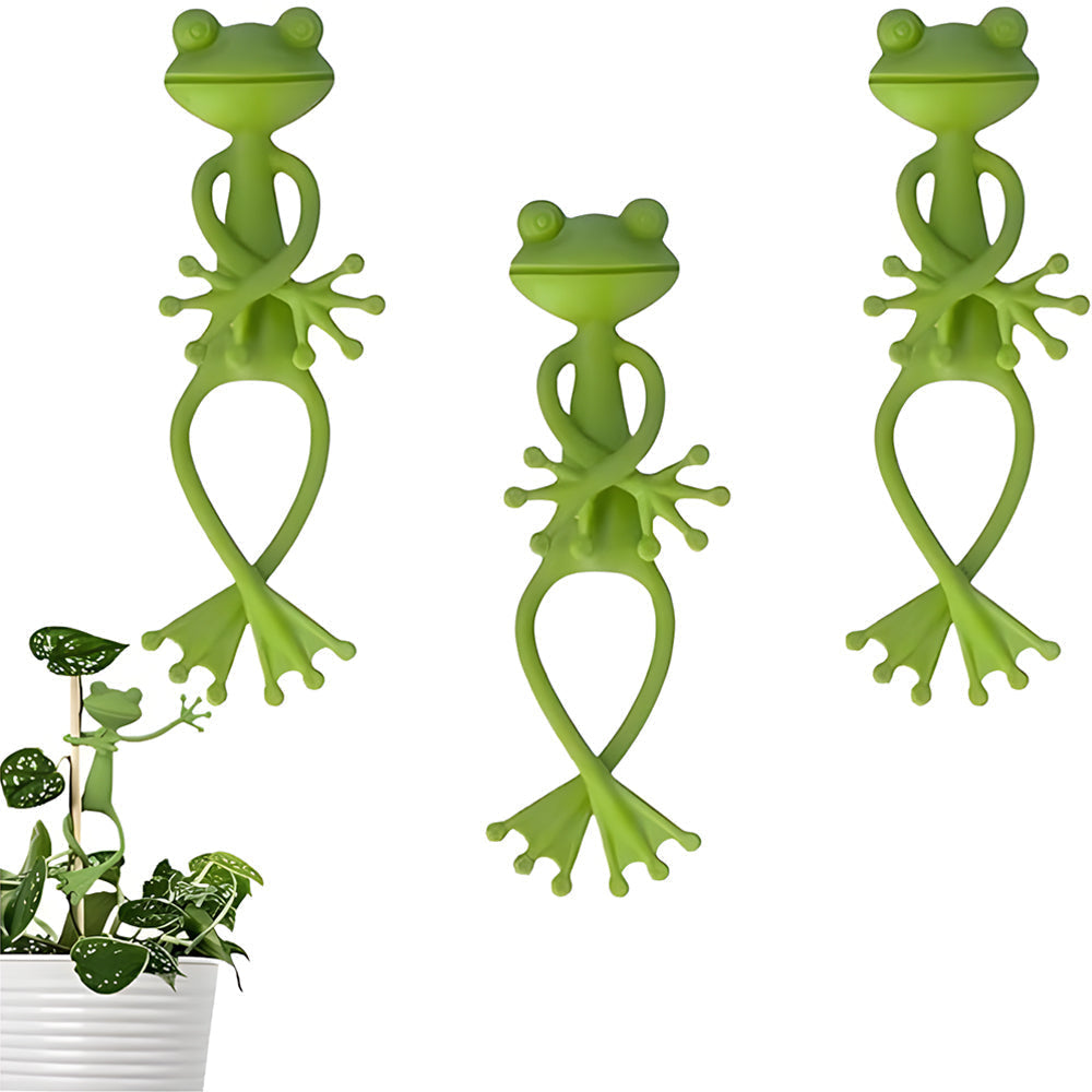 Climbing Plant Clips Frog-Shaped Weatherproof Plastic Set of 5