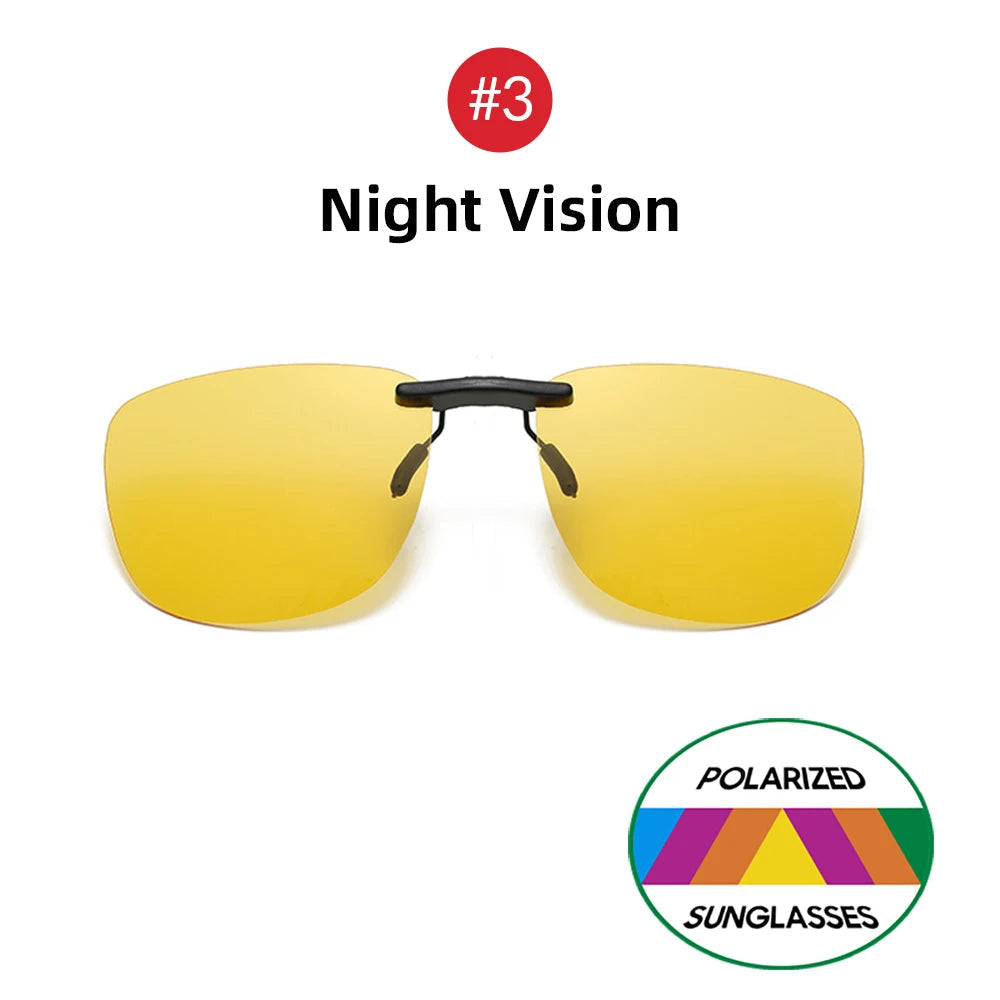 Clip-On Sunglasses Polarized UV400 Tool-Free Mount