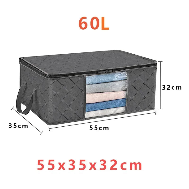 Clothing Storage Bags Zippered Non-Woven Viewing Window