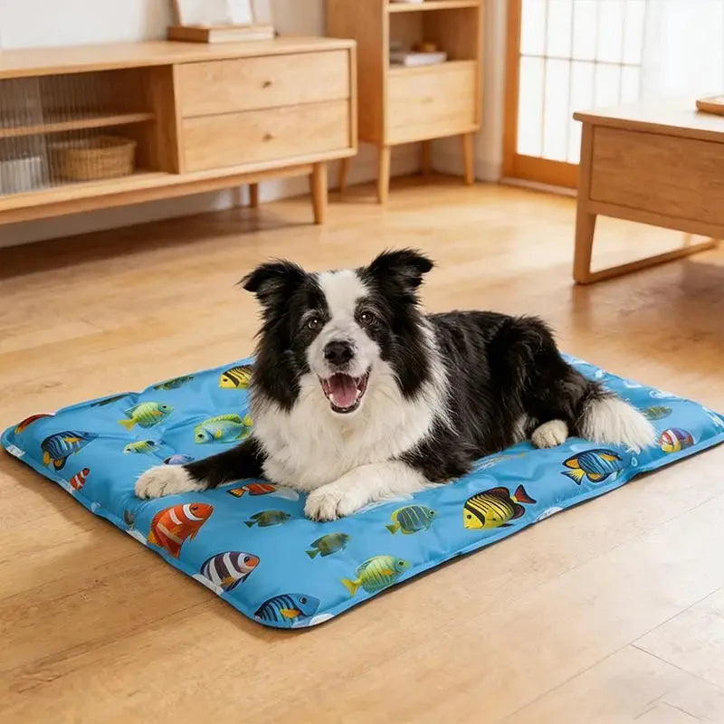 Cooling Mat Gel-Filled Faux Leather Machine Washable