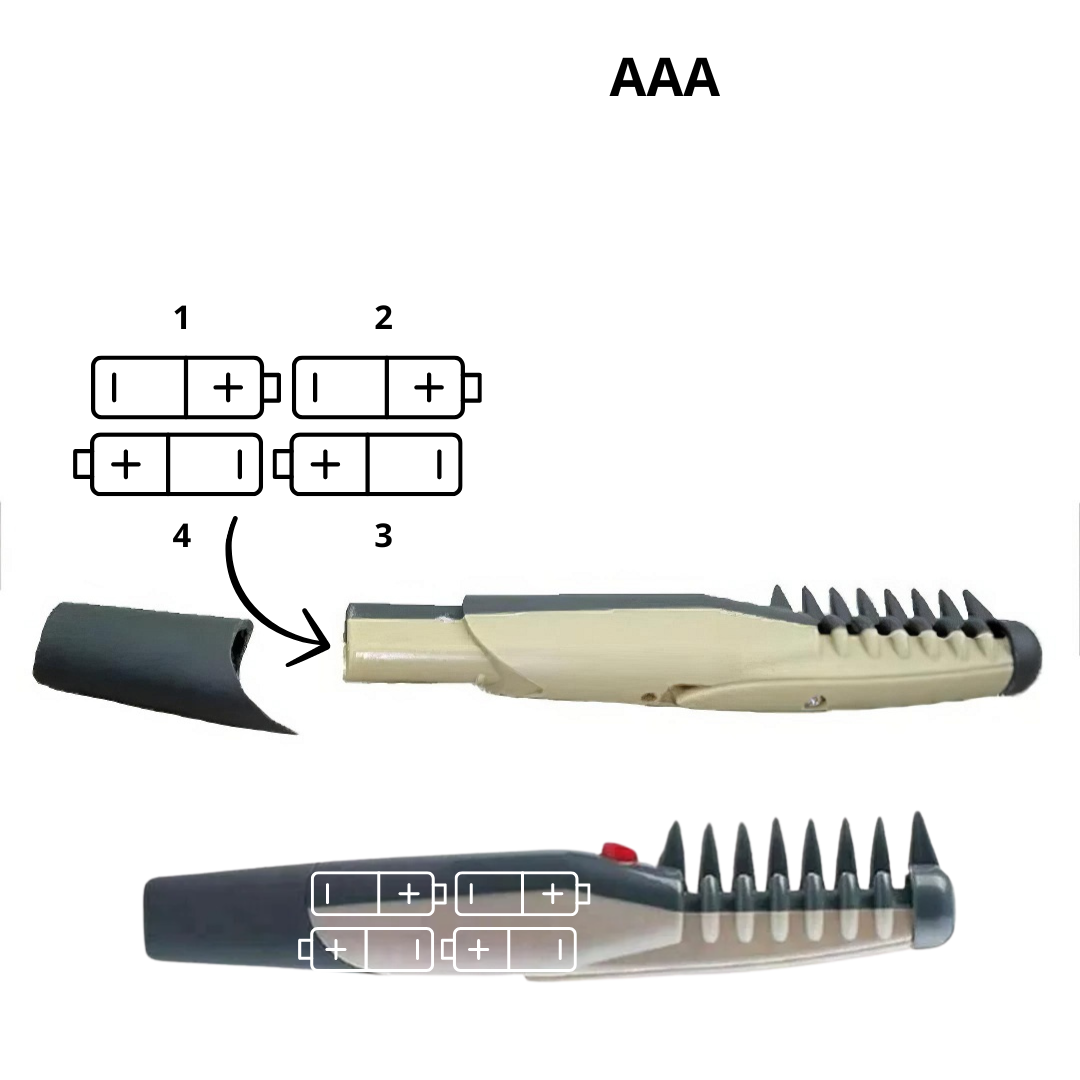 Dematting Comb Rounded Stainless Steel Blades Ergonomic Handle