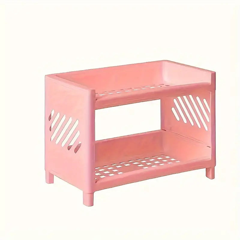 Desk Organizer 2-Tier Compact Open Sides