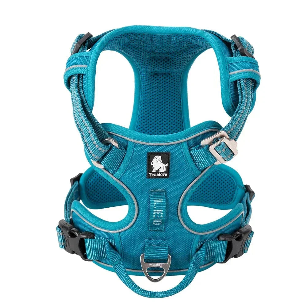 Dog Harness Breathable Fabric Adjustable Straps & Sturdy Buckles