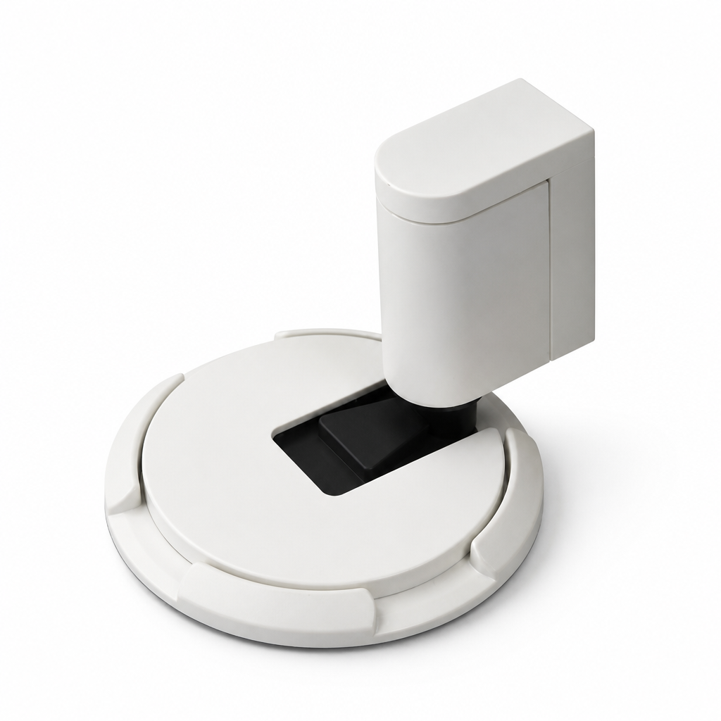 Door Stop Push-To-Lock No-Drill Zinc Alloy