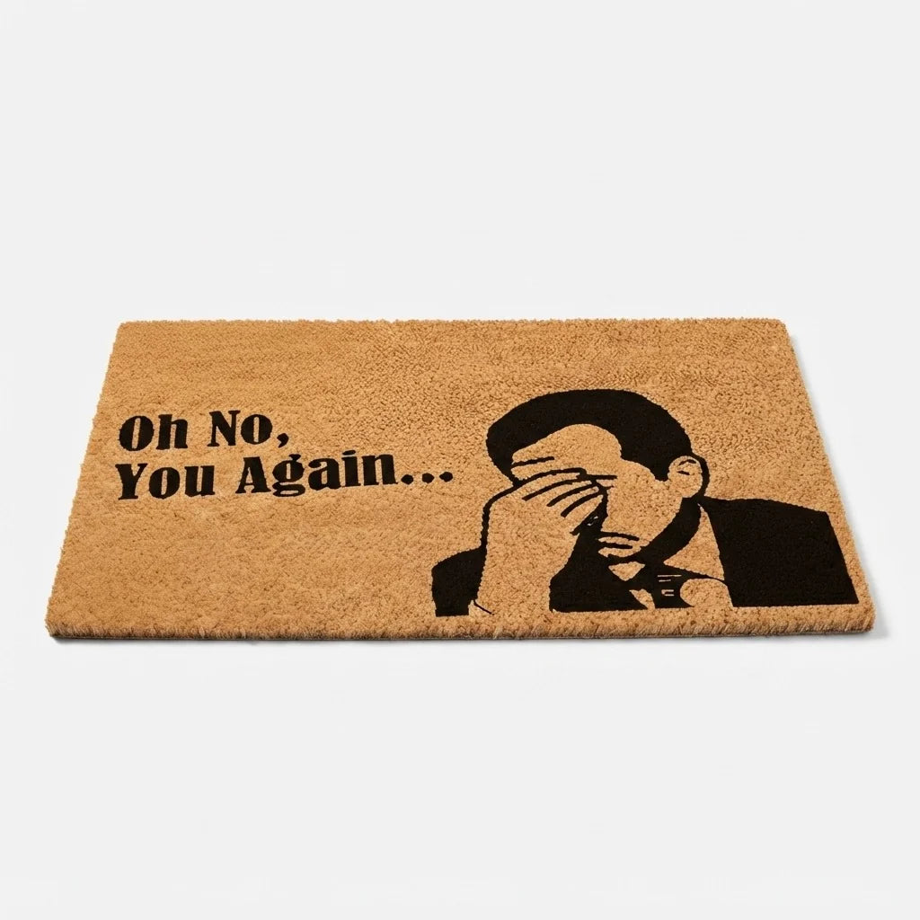 Doormat Facepalm Motif Memory Foam Weather-Resistant