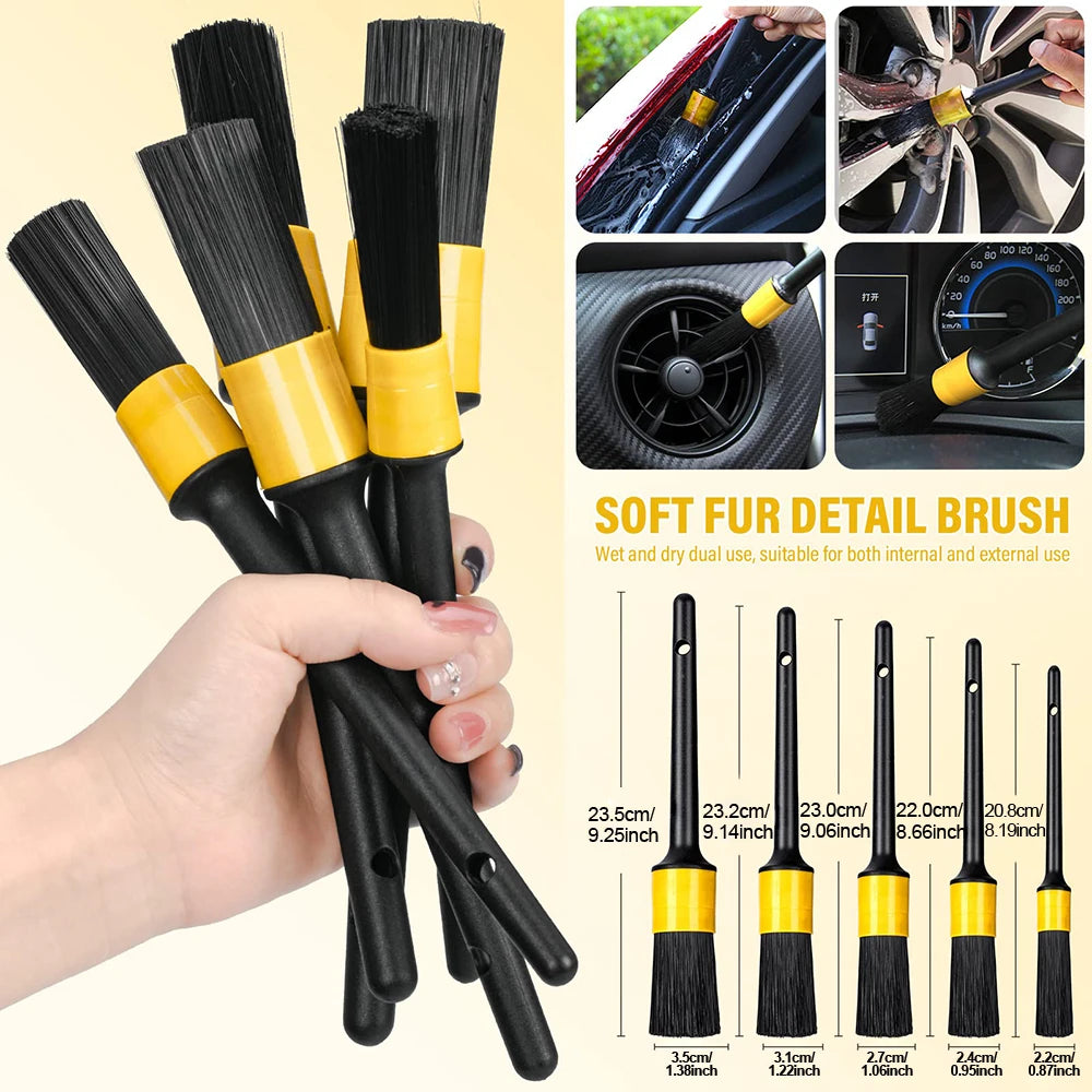 Drill Brush Set 23-Piece Nylon Universal Fit