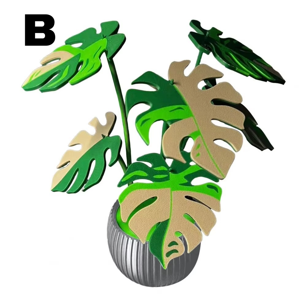 Drink Coaster Monstera Leaf 3D Lightweight & Portable