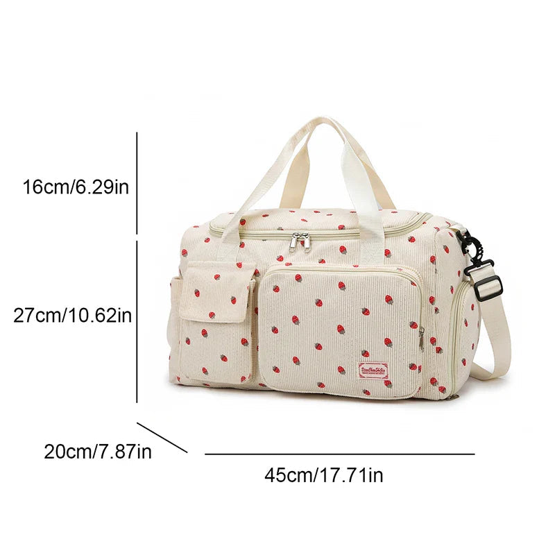 Duffle Bag Separate Shoe Compartment 25L Capacity