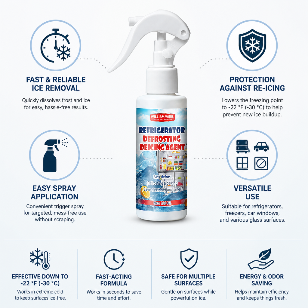 Fast-Acting Re-Icing Protection Defrost Spray (118 ml)