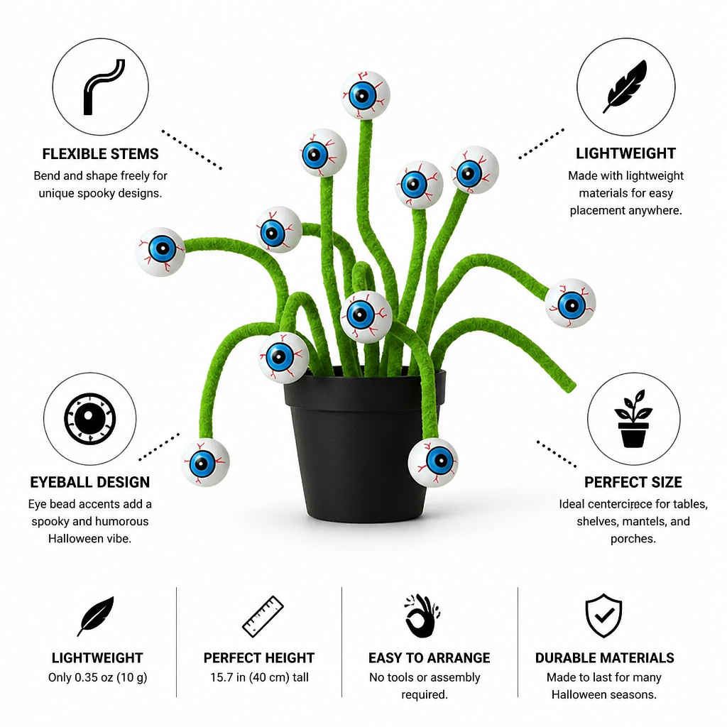 Flexible Lightweight Eyeball Twig Bouquet