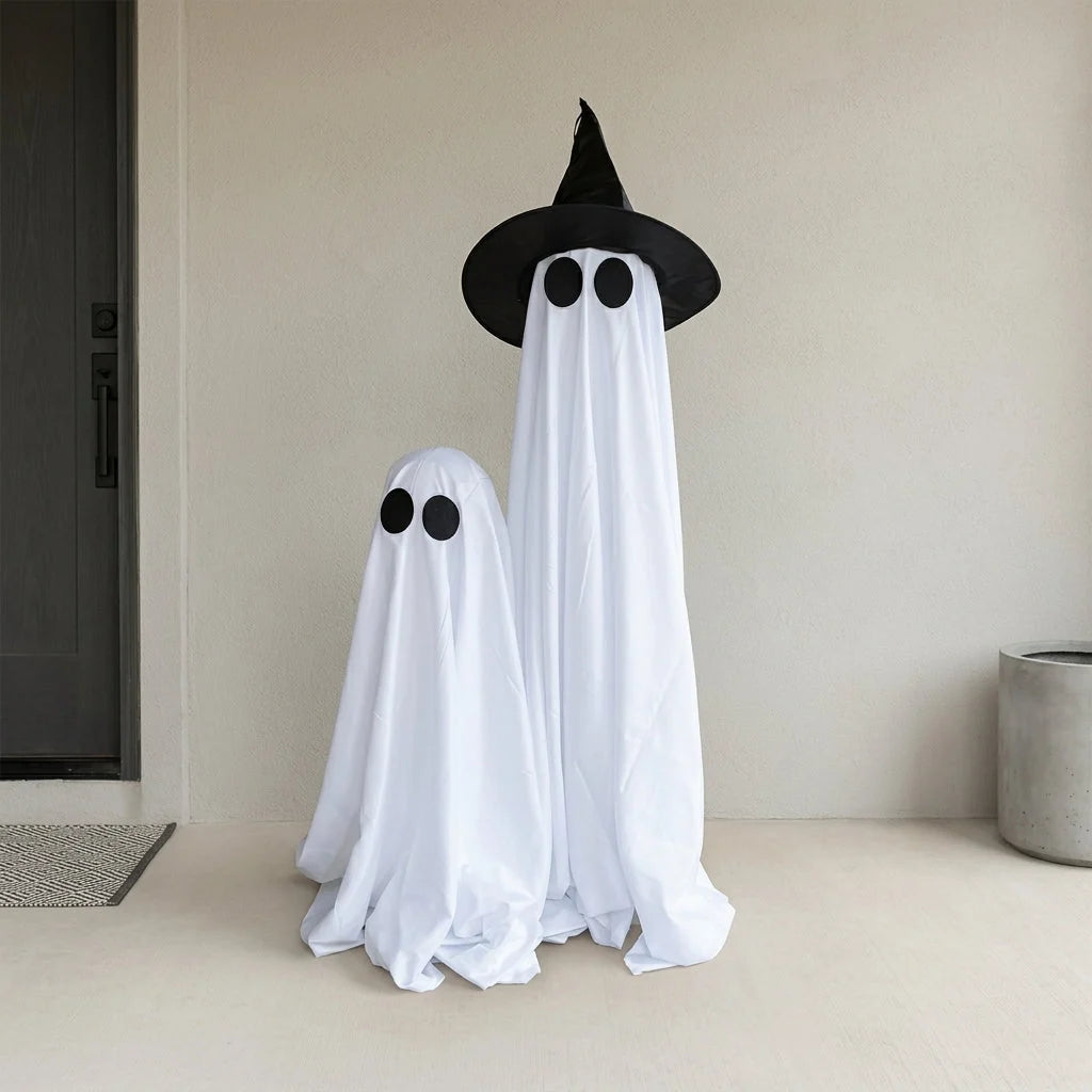 Ghost Decoration Witch Hat LED & Battery Operated