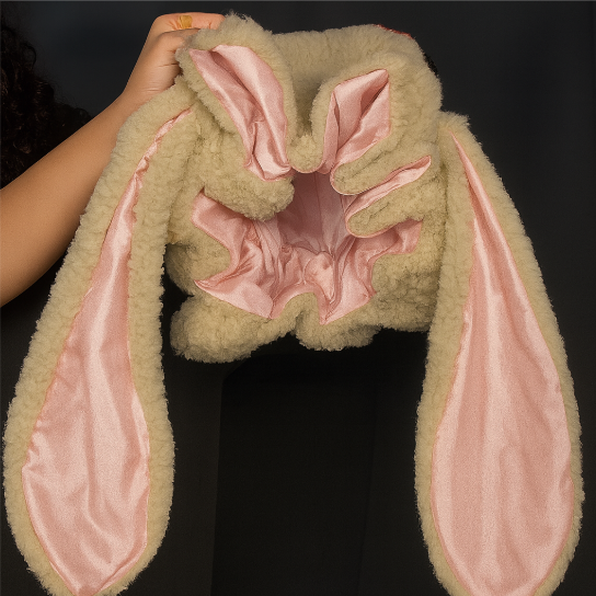 Hair Bonnet Satin-Lined Plush Full Coverage