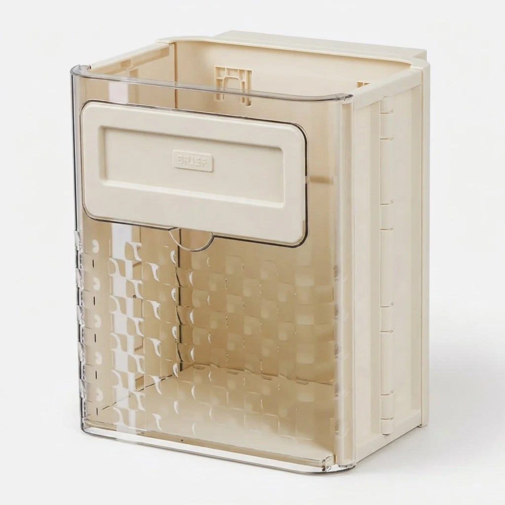 Hanging Trash Can Foldable Space-Saving Tool-Free Installation