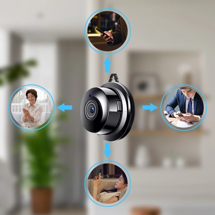 Hidden Surveillance Camera 1080p Night Vision Magnetic Mount