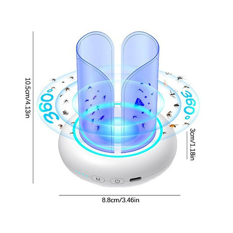 Insect Trap 360 Degree UV Ring USB-Powered Chemical-Free