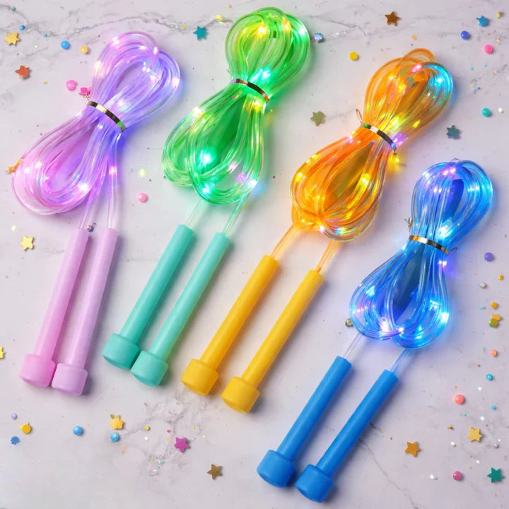 Kids Jump Rope LED Light Adjustable Non-Slip Handles