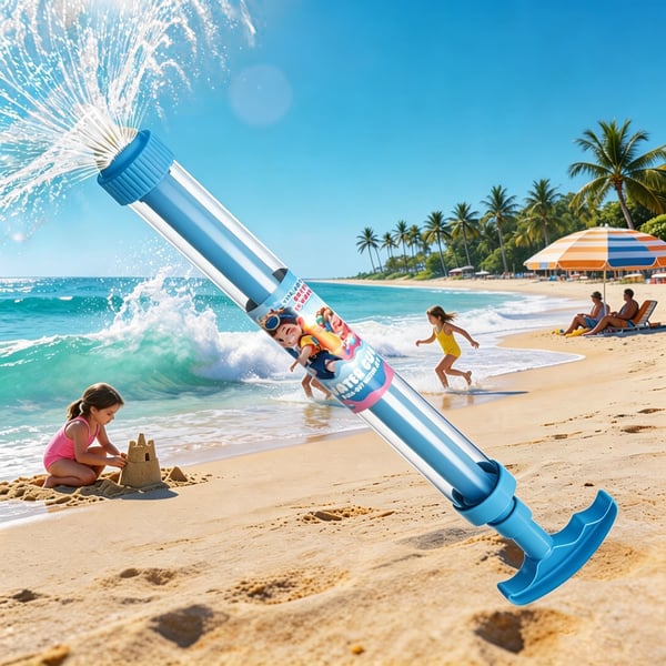 Kids Water Gun Rainbow Beam LED Drip-Proof