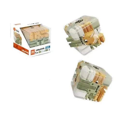 Labyrinth Cube Transparent ABS With Stainless Steel Ball