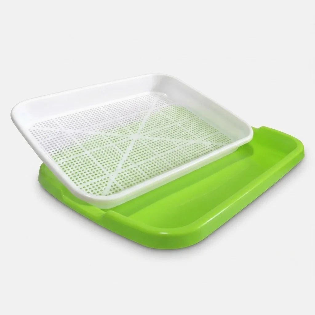 Microgreen Sprouting Tray Two-Layer Drainage BPA-Free Grid Insert