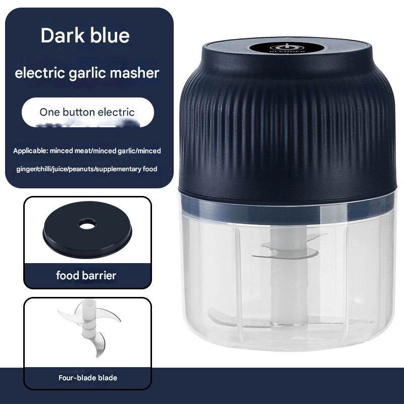 Mini Chopper USB Rechargeable Stainless Steel Blades 300ml Capacity