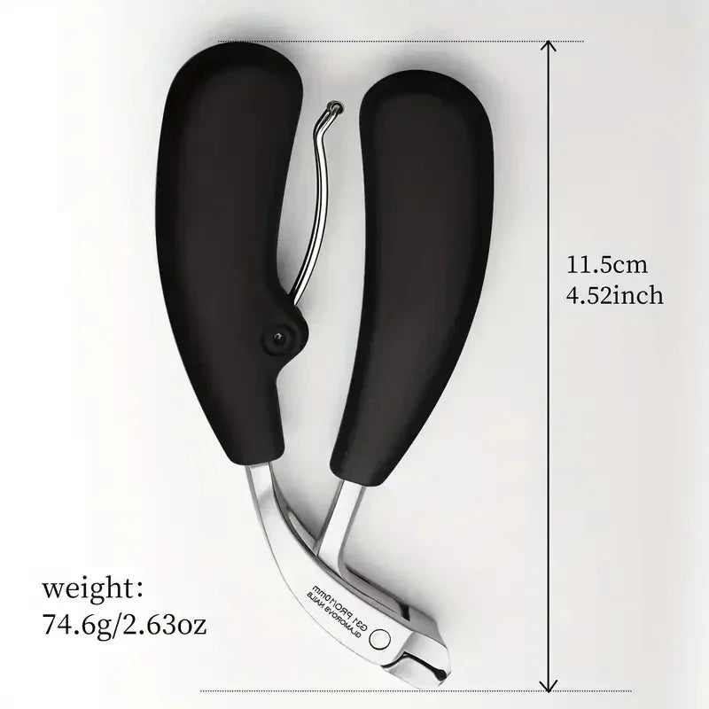 Nail Clipper Anti-Splash Guard Stainless Steel Blade Non-Slip Handle