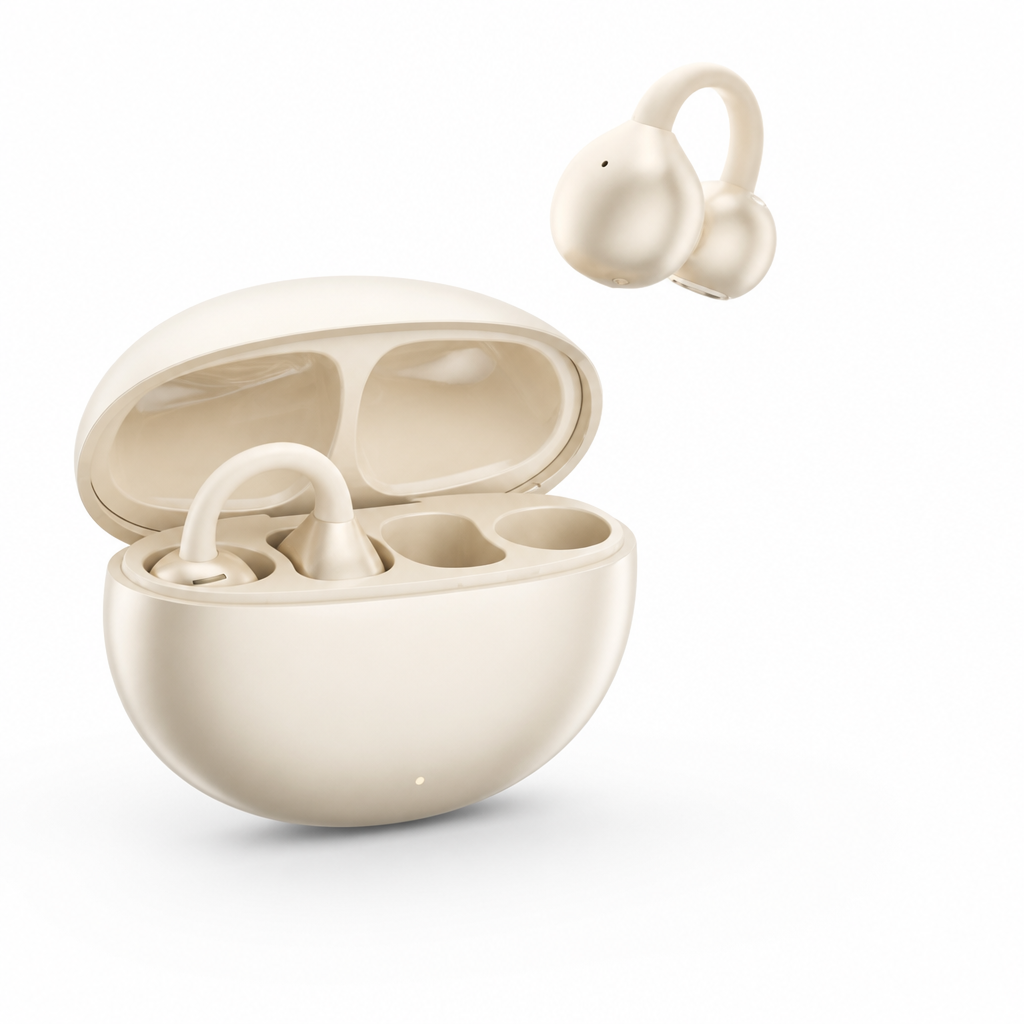 Open-Ear Clip-On Wireless Earbuds (AI Call Noise Cancellation)