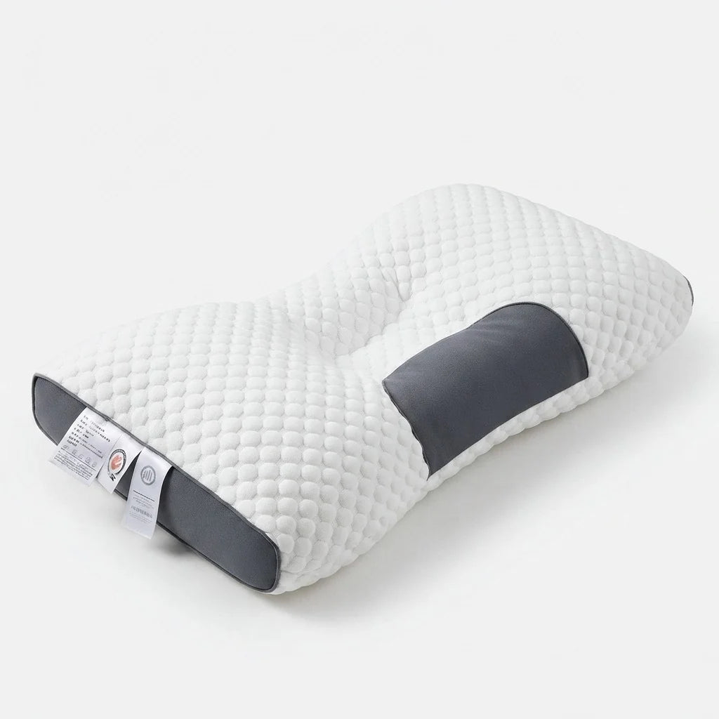 Orthopedic Neck Pillow 3D Contoured Adjustable Thickness Machine-Washable Cover