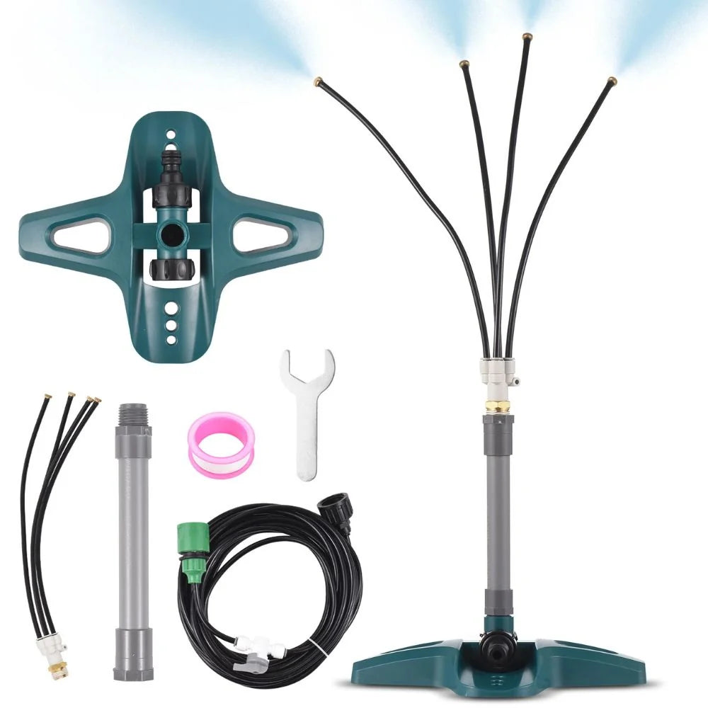 Outdoor Misting System Adjustable Nozzles Hose Connection