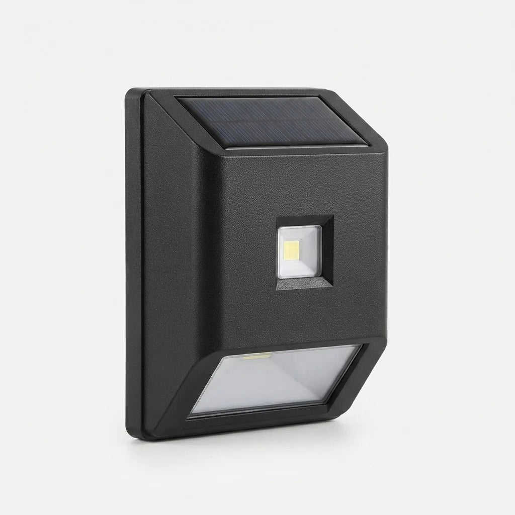 Outdoor Wall Light Solar Warm White Weatherproof
