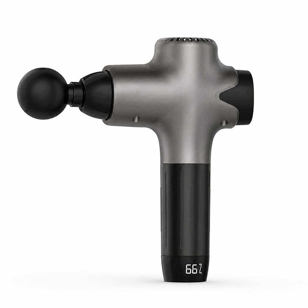 Percussion Massage Gun Whisper-Quiet & Interchangeable Heads
