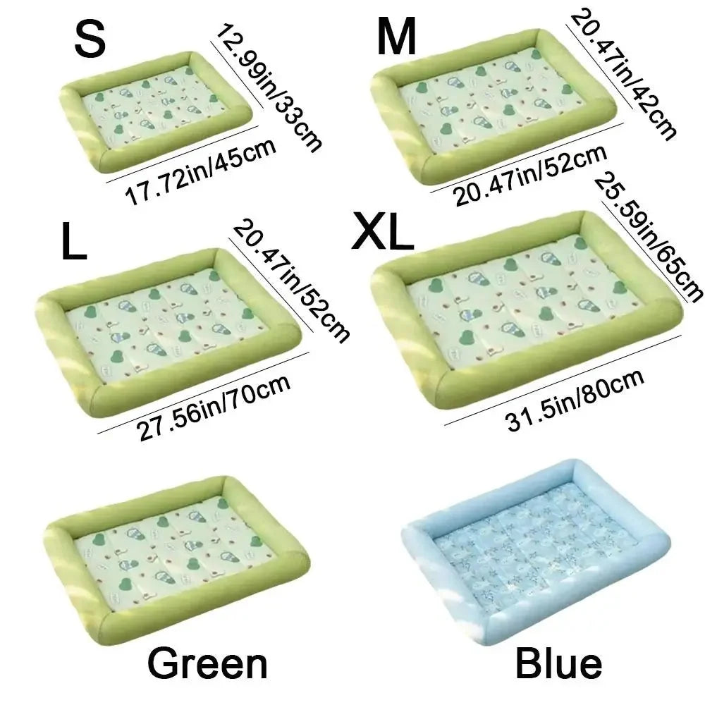 Pet Cooling Mat Breathable Mesh Water-Repellent Non-Slip Base