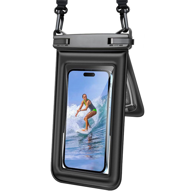 Phone Case Waterproof Touchscreen Window & Adjustable Strap