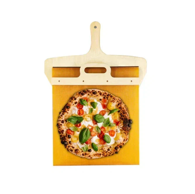 Pizza Peel Slim Stainless Steel Blade & Wooden Handle