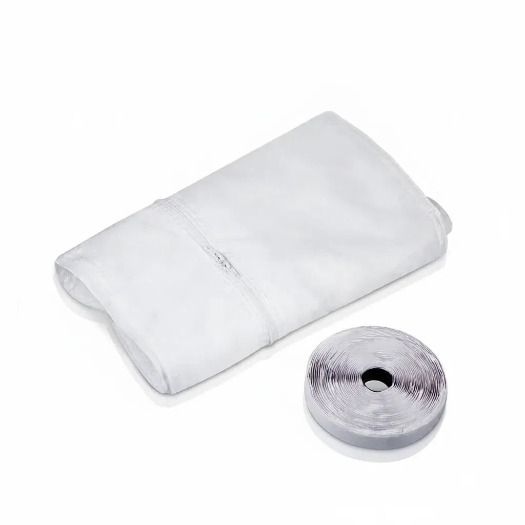 Portable AC Window Seal Zippered Airtight Stretch Fabric