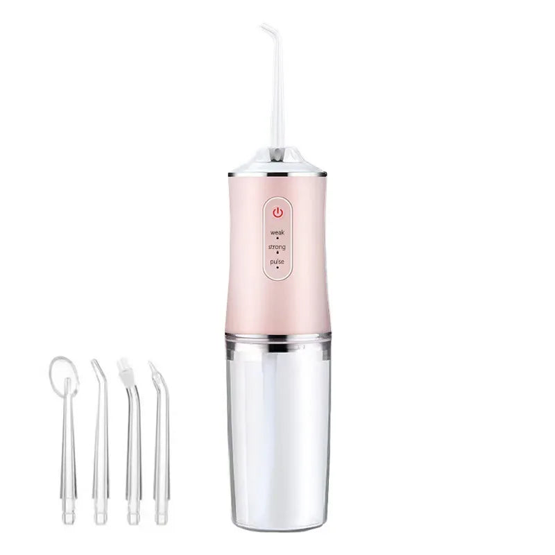 Portable Water Flosser Compact Waterproof Four Replaceable Heads