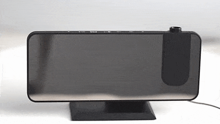 Projection Alarm Clock 180° Rotating Dual Alarm USB Charging