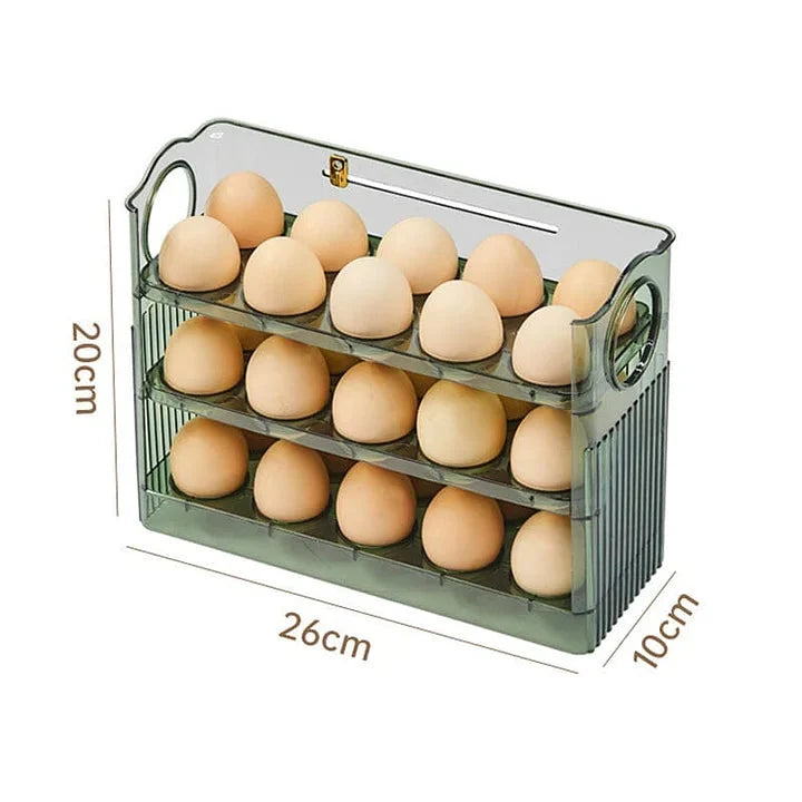 Refrigerator Egg Organizer Stackable Space-Saving BPA-Free