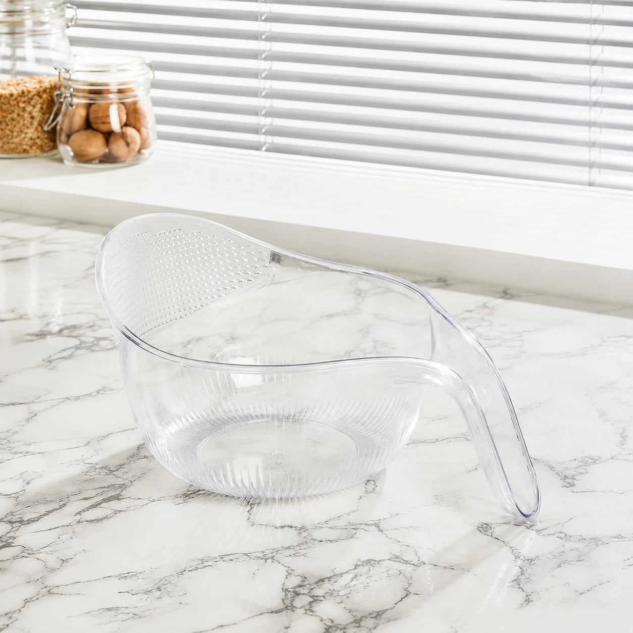 Rice Washing Bowl 2-in-1 Fine Mesh Strainer